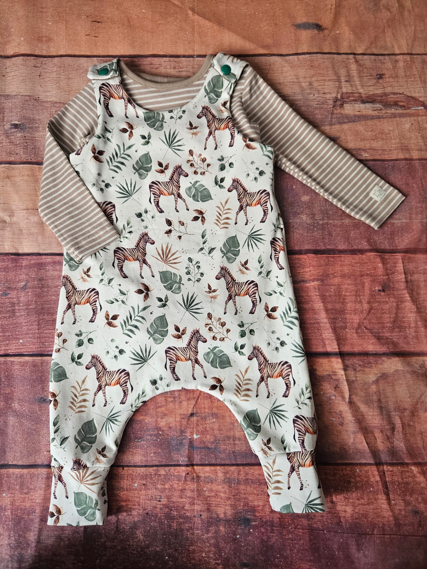 Harem romper and vest set
