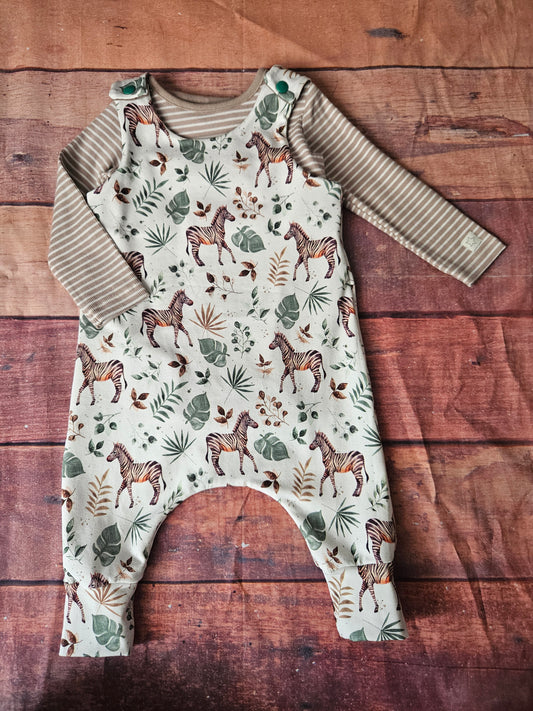 Harem romper and vest set